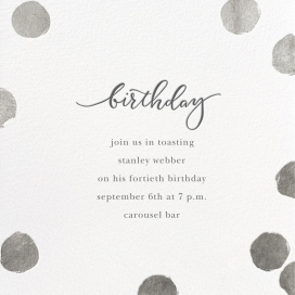 Big Dot Birthday - Birthday Invitation by Sugar Paper