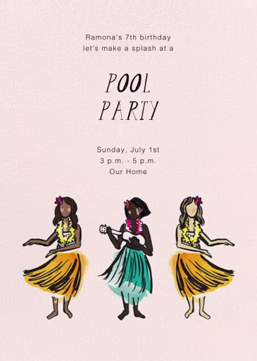 Luau - Pool Party Invitation by Paper Source