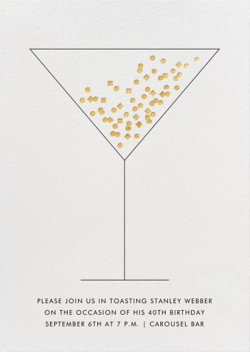 Confetti Martini - Happy Hour Invitation by Paperless Post