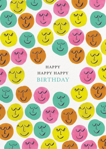 Happy Happy Happy - Birthday Card by Mr. Boddington's Studio