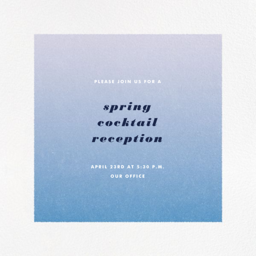 Gradient White Border - Cocktail Party Invitation by Paperless Post