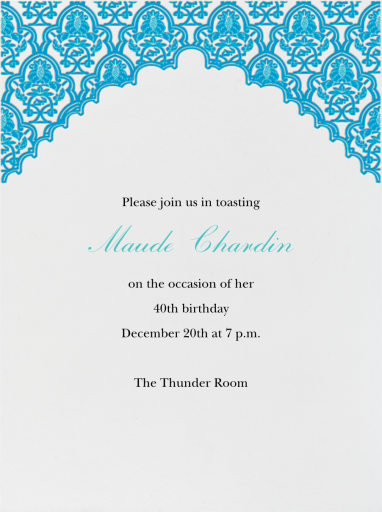 Arabesque - Birthday Invitation by Paperless Post