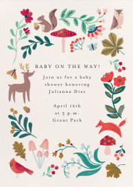Forest Gathering - Baby Shower Invitation by Meri Meri