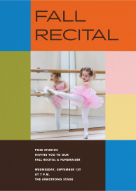 Tetromino - Recital Invitation by Paperless Post