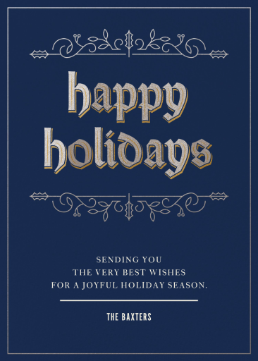 Old English - Holiday Card by Paperless Post