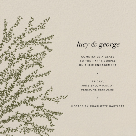 Forsythia Branch - Wedding Invitation by Paperless Post