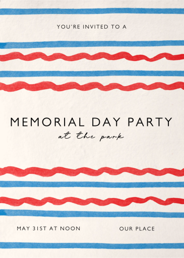 Ric Rac - Memorial Day Invitation by Paperless Post