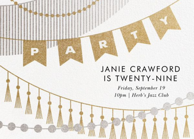 Party Banner - Birthday Invitation by Paperless Post