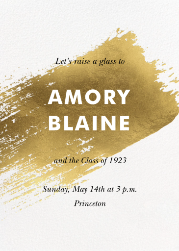 Modern Brushstroke - Celebration Invitation by Paperless Post
