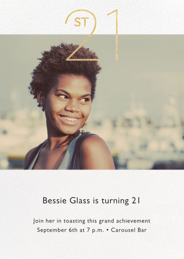 Decade Photo - 21st Birthday Invitation by Paperless Post