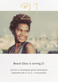 Decade Photo - 21st Birthday Invitation by Paperless Post