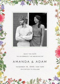 Archival Florals (Photo Save the Date) by Liberty
