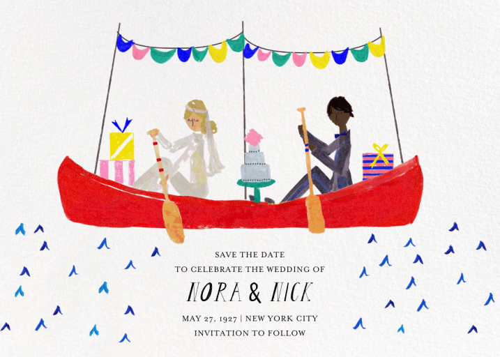 Paddle to Bliss (Invitation) - Save the Date by Mr. Boddington's Studio