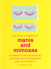 Hold onto your Lashes by Paperless Post