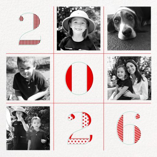 Tic Tac Toe - New Year's Card by Paperless Post