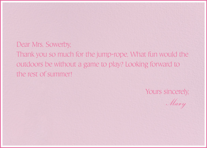 Blush Double Stripe - Stationery by Paperless Post