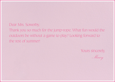 Blush Double Stripe - Stationery by Paperless Post