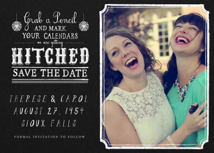 White Chalk (Photo) - Save the Date by Mr. Boddington's Studio