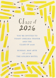 Stay Sharp Grad - Celebration Invitation by Mr. Boddington's Studio