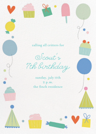Sweet Celebration - Birthday Invitation by Little Cube