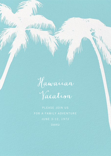 Tropical Palm - Vacation Invitation by Paperless Post