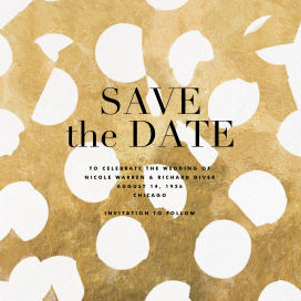 Ingenue Gilded - Save the Date by Kelly Wearstler