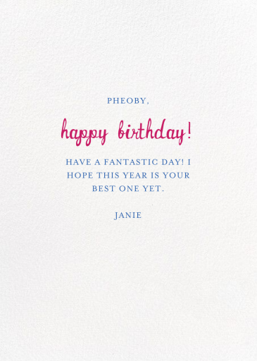 Special Delivery - Mr. Boddington's Studio - Birthday Card by Mr. Boddington's Studio - Back