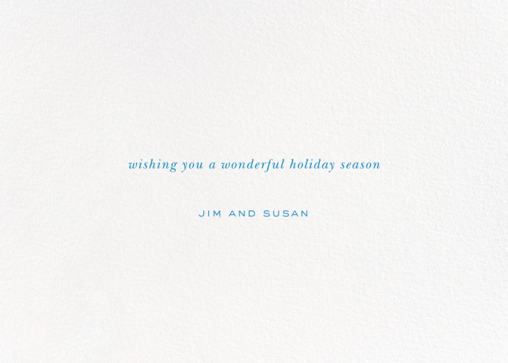 Baronial - Holiday Card by kate spade new york - Back