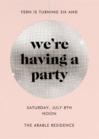 Sparkly Disco Ball by Paperless Post