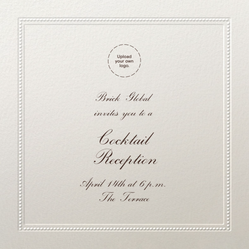Corinthian Embossed Border - Cocktail Party Invitation by Paperless Post