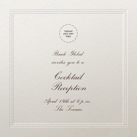 Corinthian Embossed Border - Cocktail Party Invitation by Paperless Post