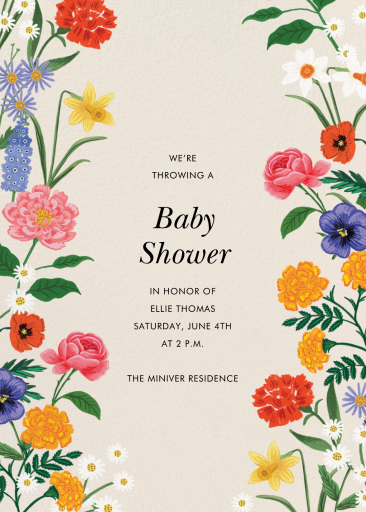 Garden Study - Baby Shower Invitation by Rifle Paper Co.