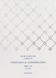 Pearl Embroidery (Tall) - Party Invitation by Oscar de la Renta