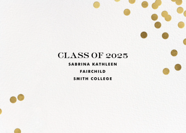 Confetti kate spade new york - Graduation Announcement by kate spade new york
