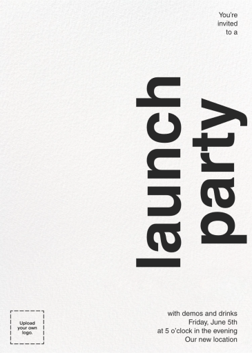 Right as Rain - Launch Party Invitation by Paperless Post