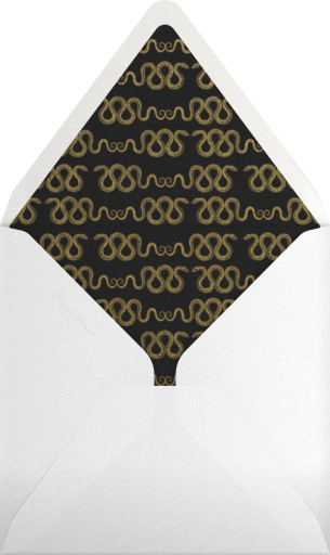 Hand Painted Snake - Bernard Maisner Envelope