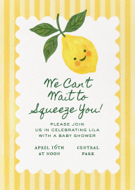 Watercolor Lemon - Baby Shower Invitation by Paperless Post