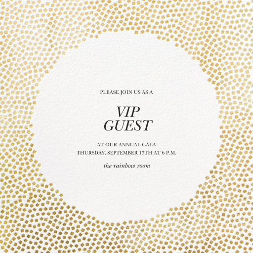 Metallic Confetti - Business Event Invitation by Kelly Wearstler