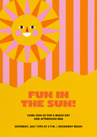Sunny Smiles - Beach Party Invitation by Hello!Lucky