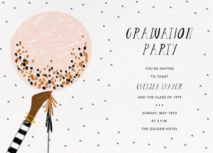 Ready to Burst - Graduation Party Invitation by Mr. Boddington's Studio