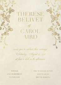 Strawberry Dreams - Wedding Invitation by Paperless Post