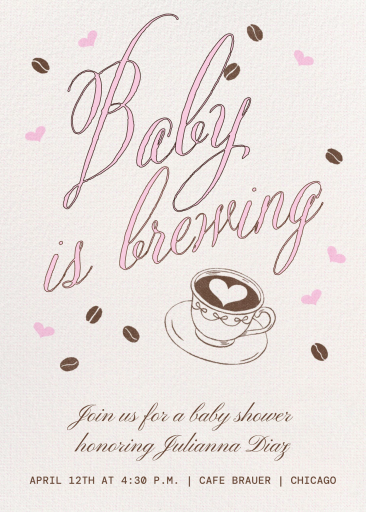 Love Brew - Baby Shower Invitation by Paperless Post