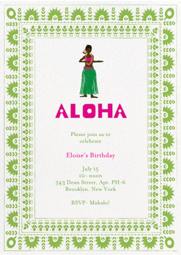 Pineapple Cake - Birthday Invitation by Mr. Boddington's Studio