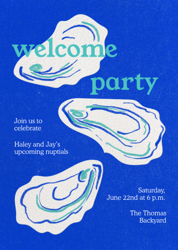 Half-Shell Sip - Welcome Party Invitation by Paperless Post