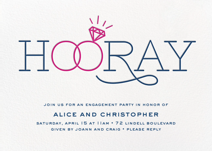 With this Ring - Engagement Party Invitation by Cheree Berry Paper & Design