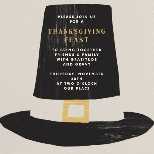 Pilgrim Hat by Paperless Post