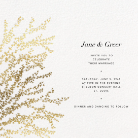Forsythia Branch - Wedding Invitation by Paperless Post