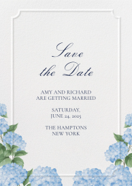 Hydrangea Garden - Save the Date by Inquisited