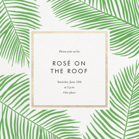 Palmier III (Invitation) - Spring Party Invitation by Paperless Post