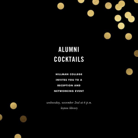 Confetti (Square) - Alumni Event Invitation by kate spade new york